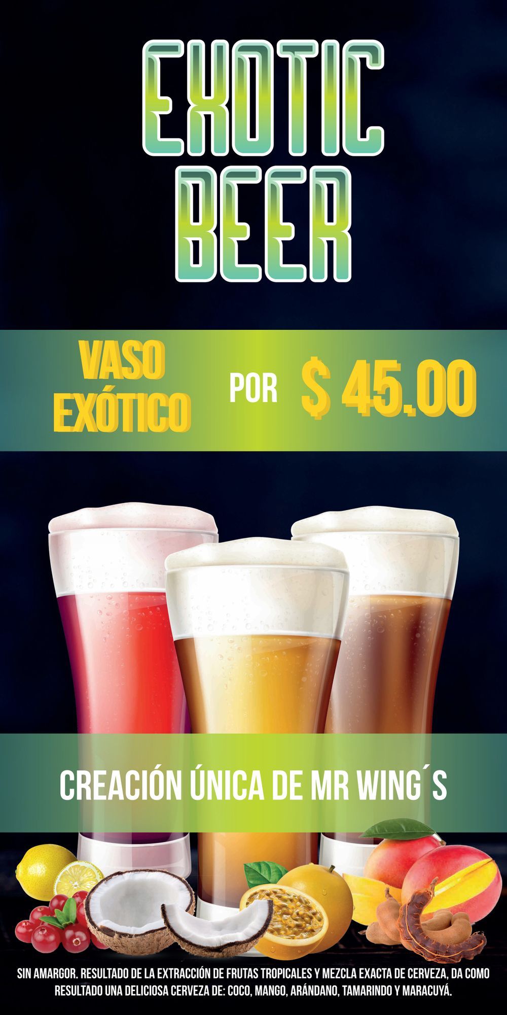 NUEVO Menú MR WINGS