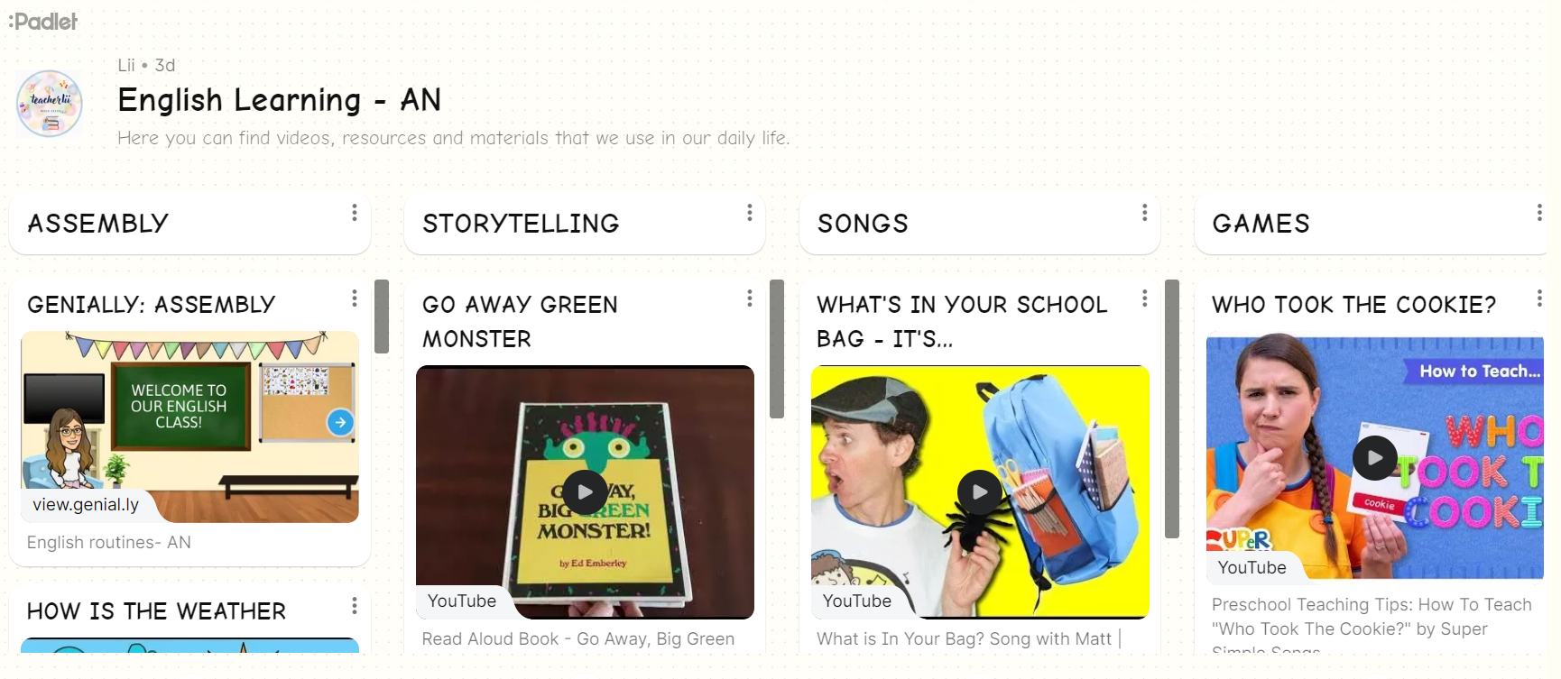 PADLET Y LINK CLOUD