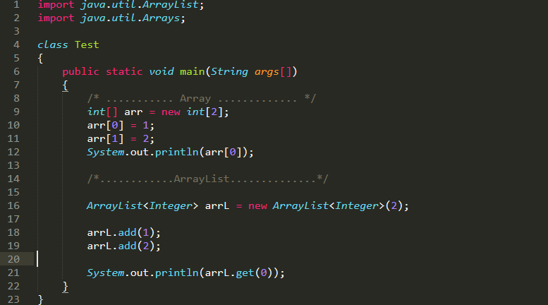 Arrays y ArrayList