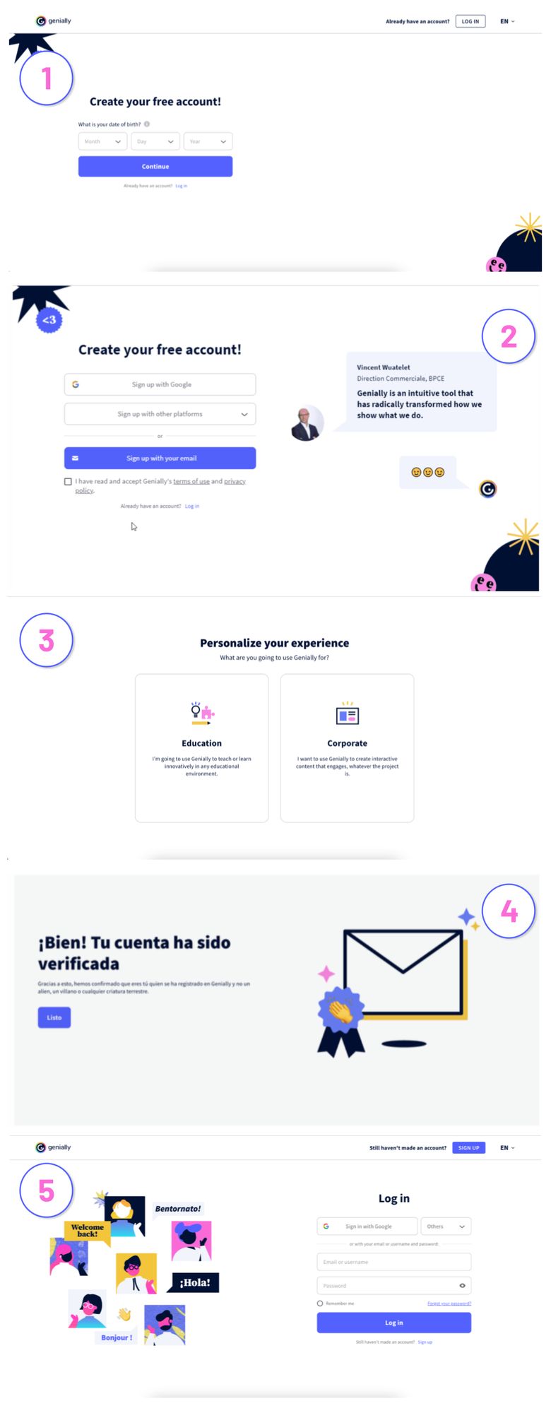 How to create your free Genially account | Genially