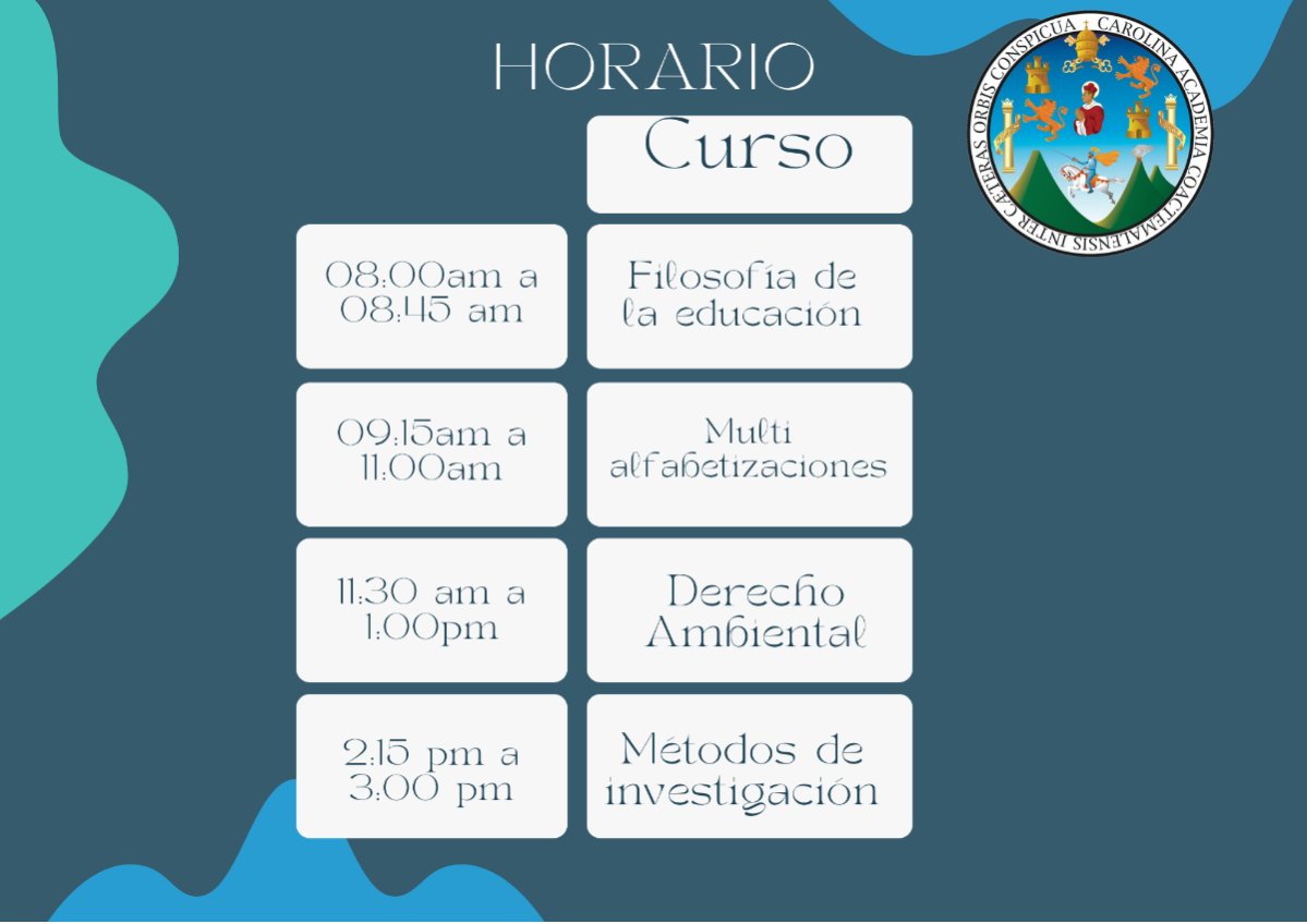 Horario USAC 2,022