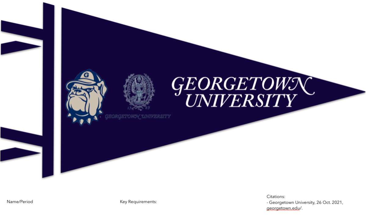 Georgetown University Penant